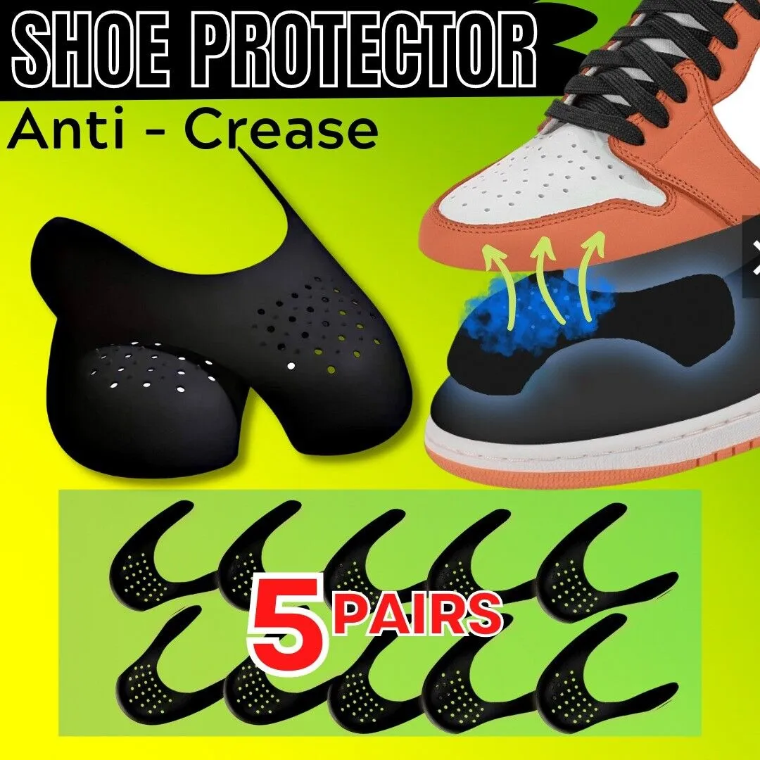 5 Pairs Anti Crease Shoe Protector Anti-Wrinkle Toe Cover Cap Sneaker Guards USA