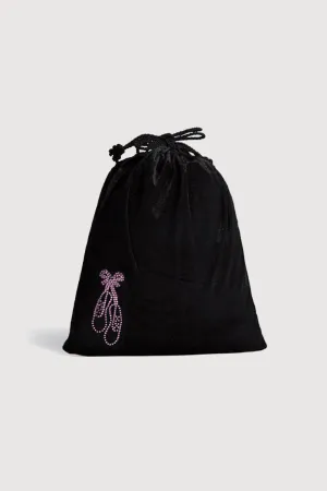 A6149 - Bloch Velvet Drawstring Shoe Bag