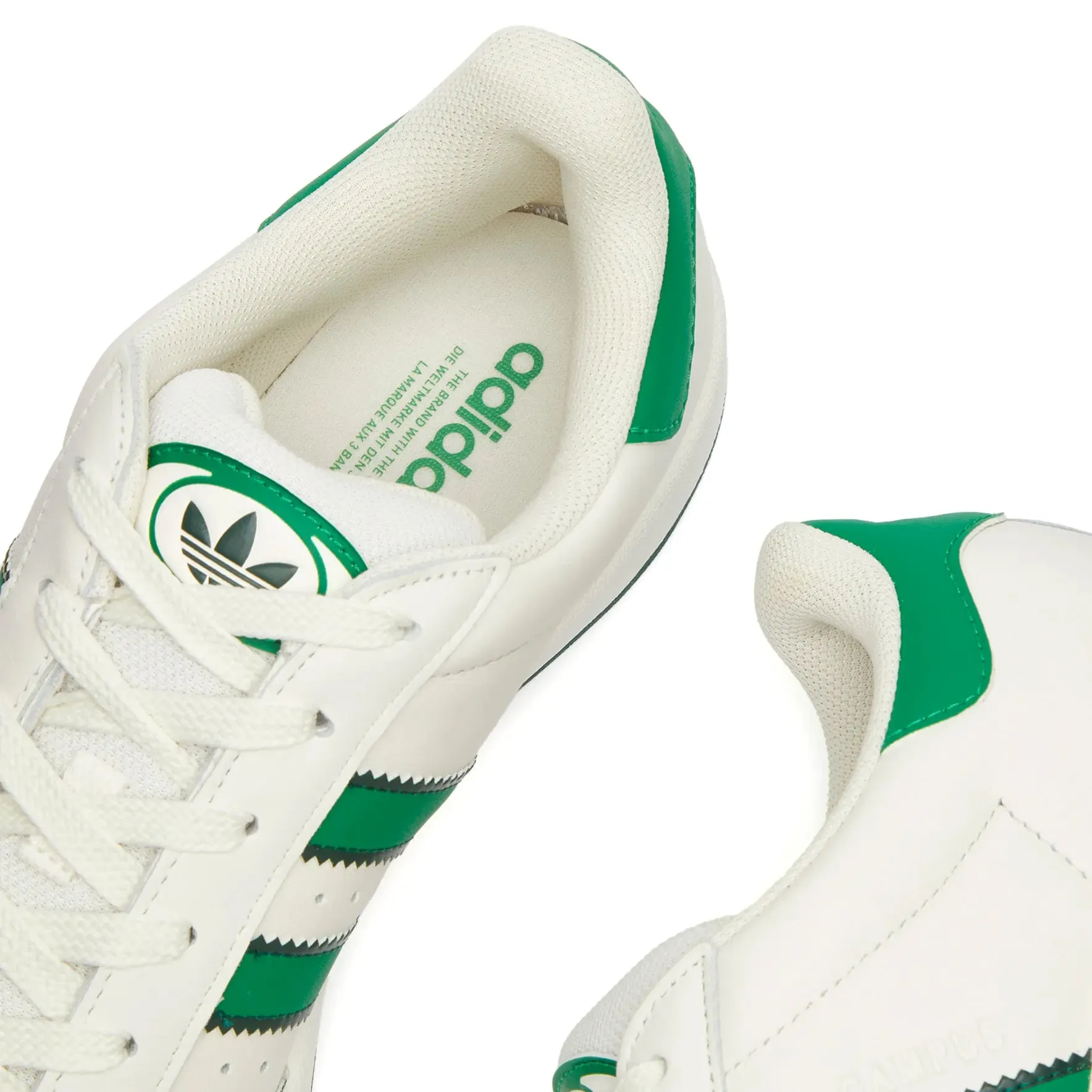 Adidas Campus 00S sneakers, white/green/white