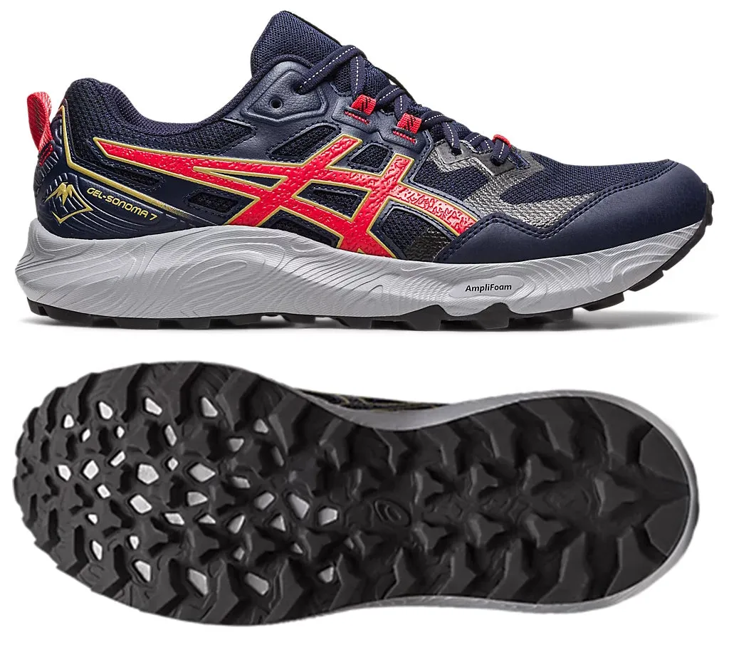 ASICS Sonoma 7 (Midnight/Electric Red) Mens