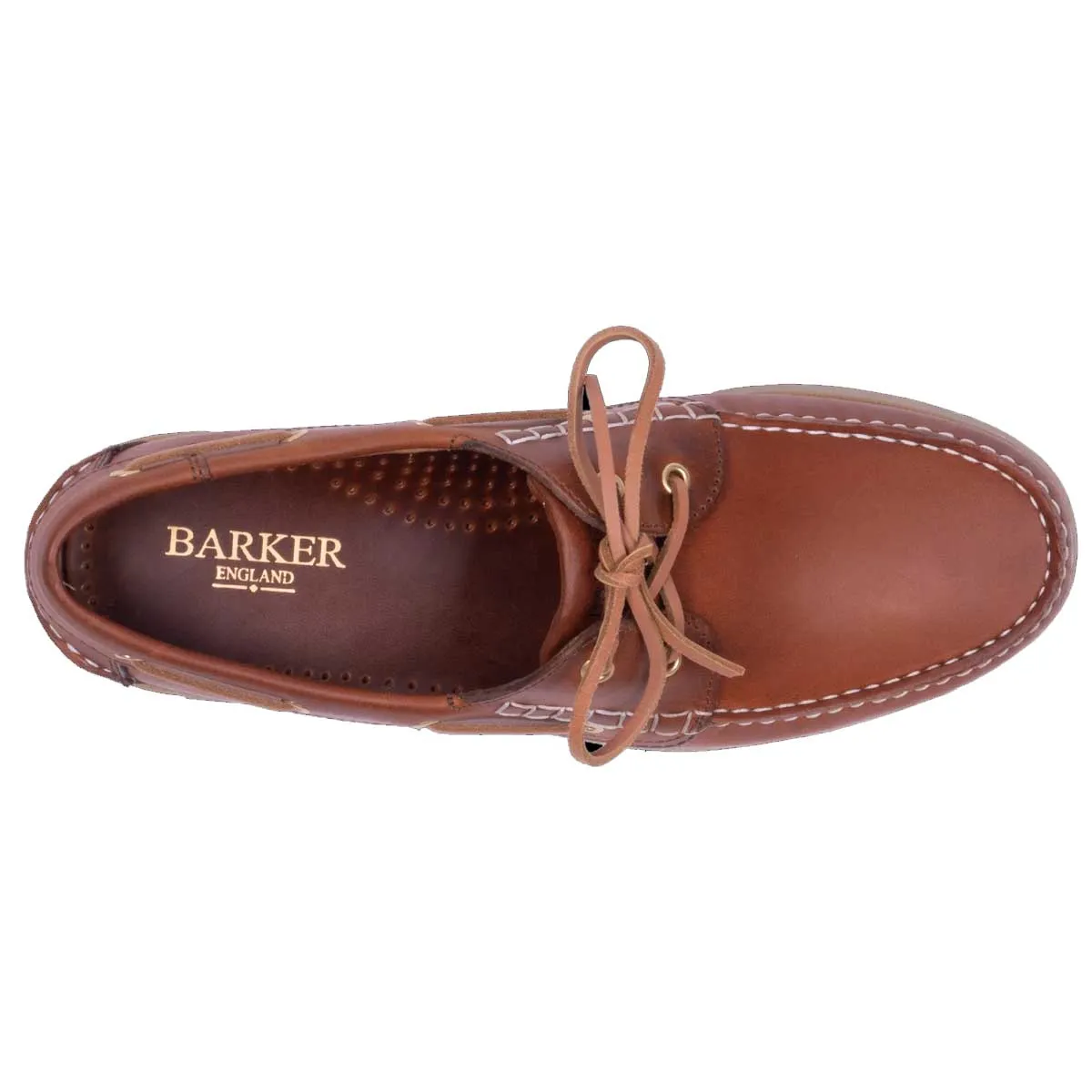 BARKER Wallis Deck Shoes - Mens - Tan Pull Up