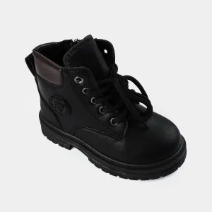 Boys Boots WS-001-Black/Coffee