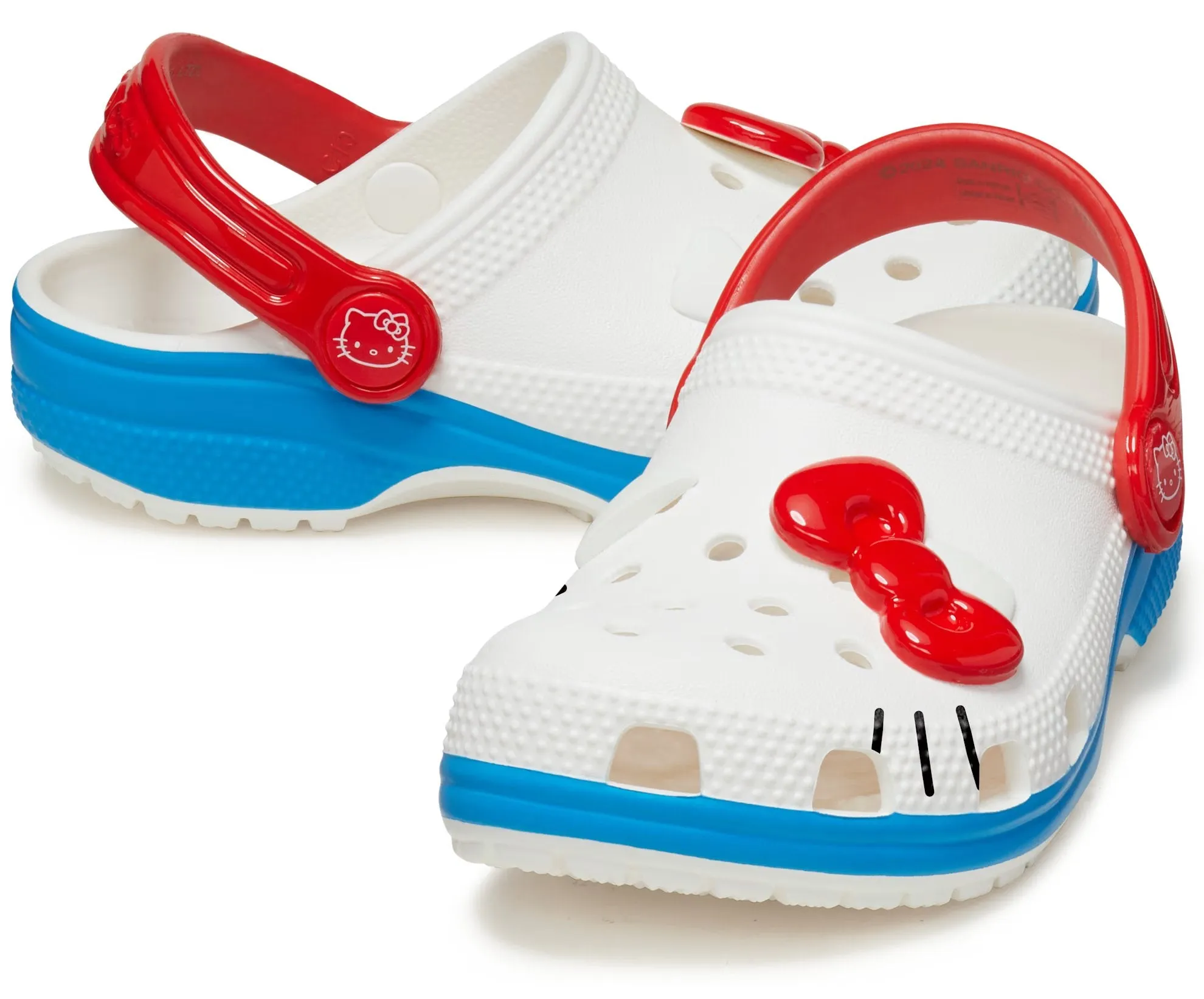 Children's clogs Crocs Classic x Hello Kitty, white