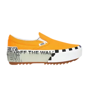 Classic Slip-On Stacked Vans, orange