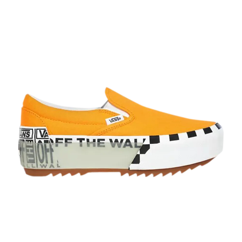 Classic Slip-On Stacked Vans, orange