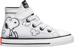 Converse Peanuts x Chuck Taylor All Star Easy-On High TD Snoopy and Woodstock Sneakers, White