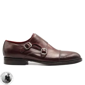 Double Monk Strap Toe Cap Shoe