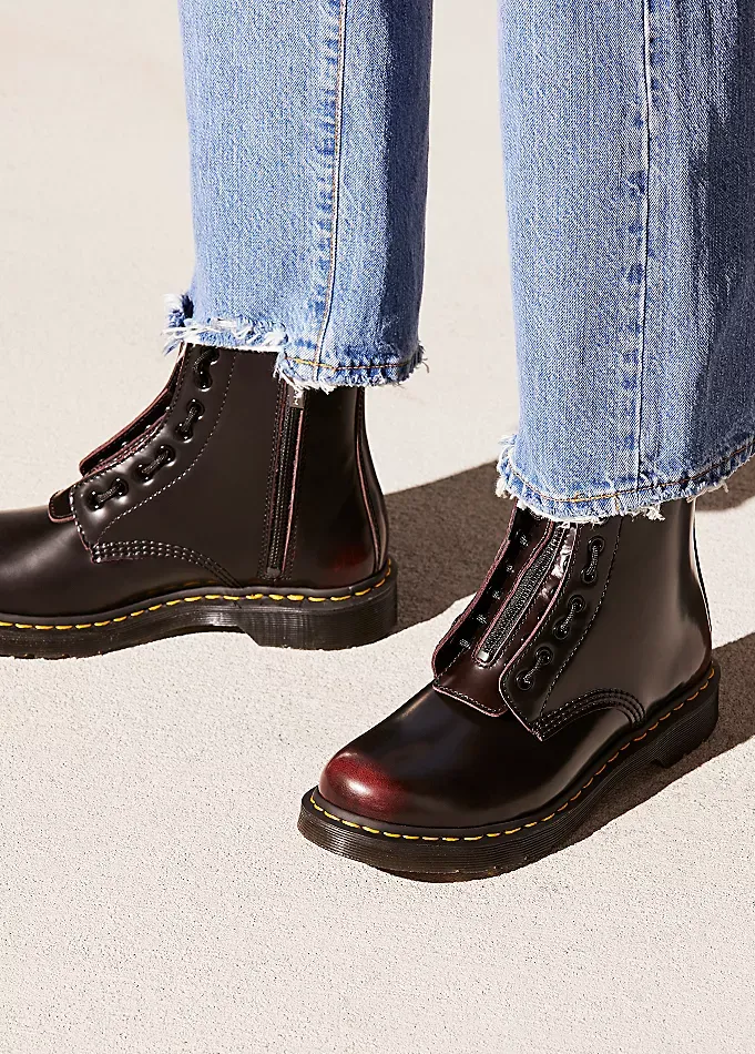 DR. MARTENS 1460 PASCAL FRONT-ZIP CHERRY ARCADIA