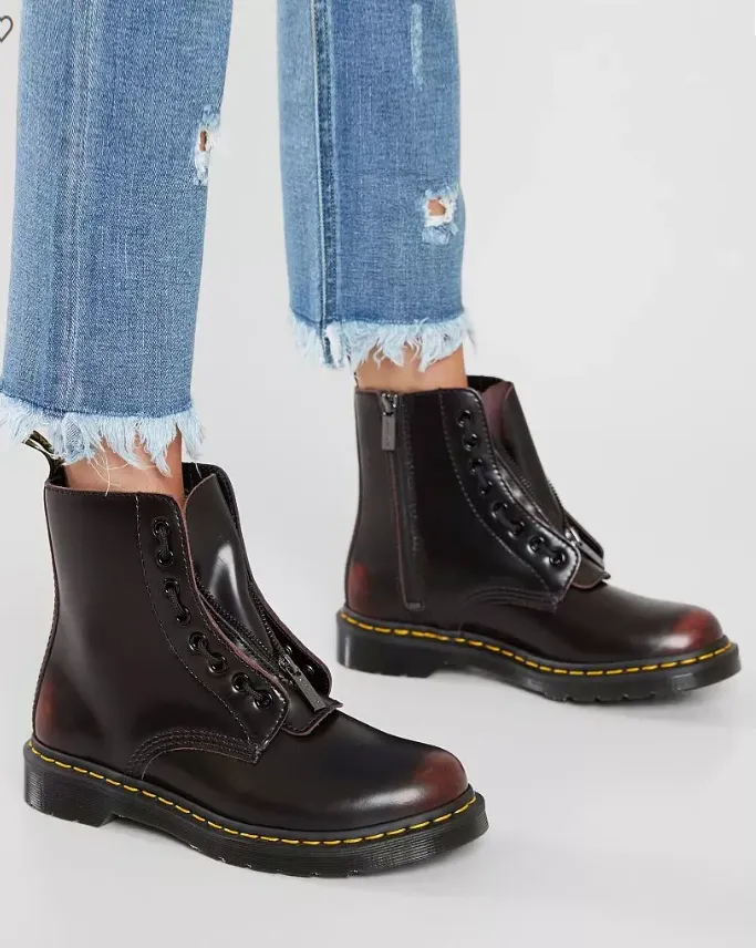 DR. MARTENS 1460 PASCAL FRONT-ZIP CHERRY ARCADIA