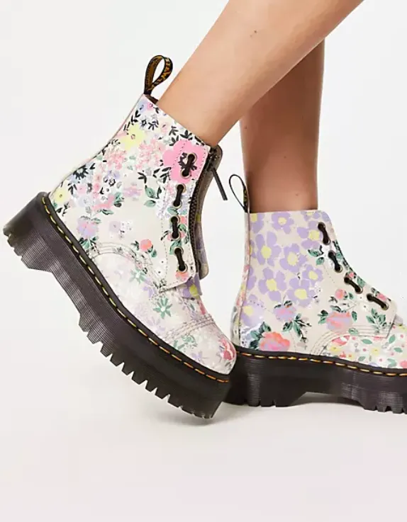 DR. MARTENS SINCLAIR FLORAL MASH-UP