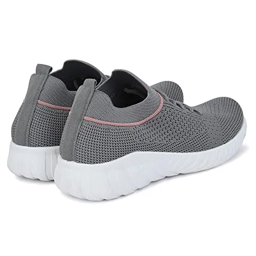 Flavia Women D.Grey/Pink Shoes-7 UK (39 EU) (8 US) (F/HD0037)