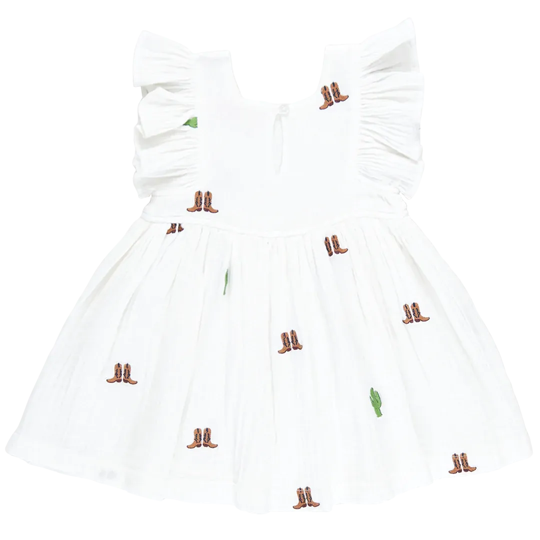 Girls Elsie Dress - Rodeo Embroidery