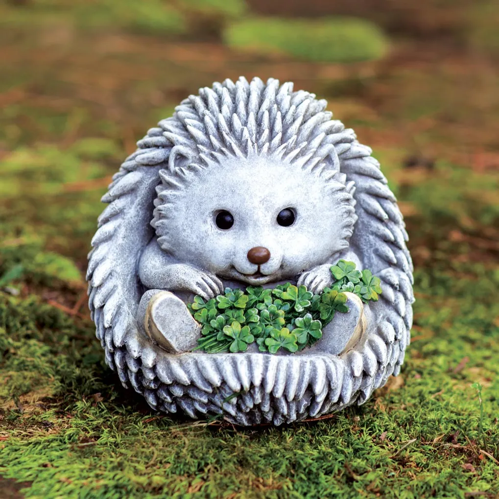 Hedgehog with Shamrocks