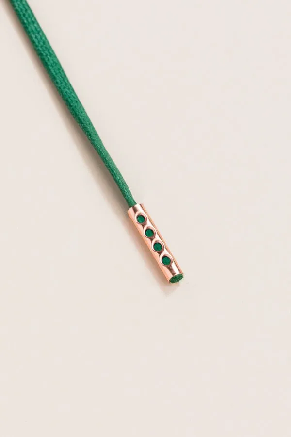 Hunter Green | 4 mm Round Waxed Shoelaces