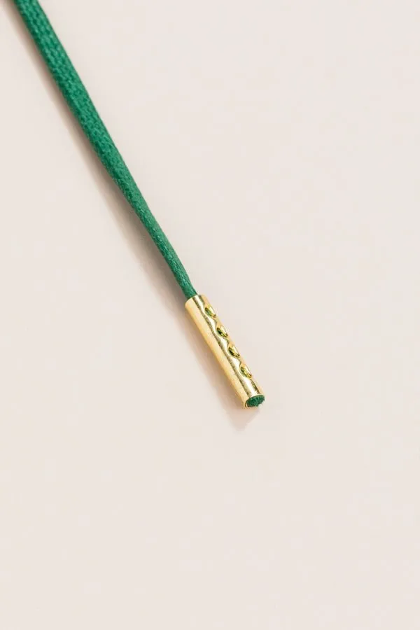 Hunter Green | 4 mm Round Waxed Shoelaces