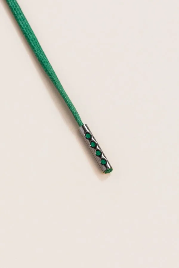 Hunter Green | 4 mm Round Waxed Shoelaces