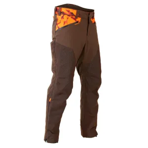 HUNTING RAIN TROUSERS DURABLE SUPERTRACK 900 SOLOGNAC, coffee brown