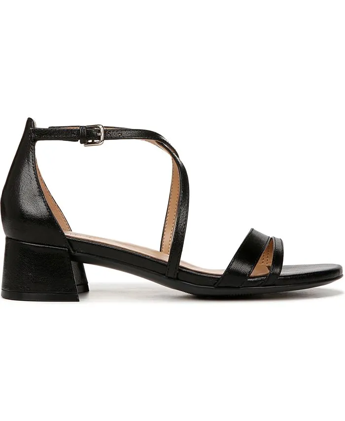 June Naturalizer Classic Mid Heel Sandals, Black