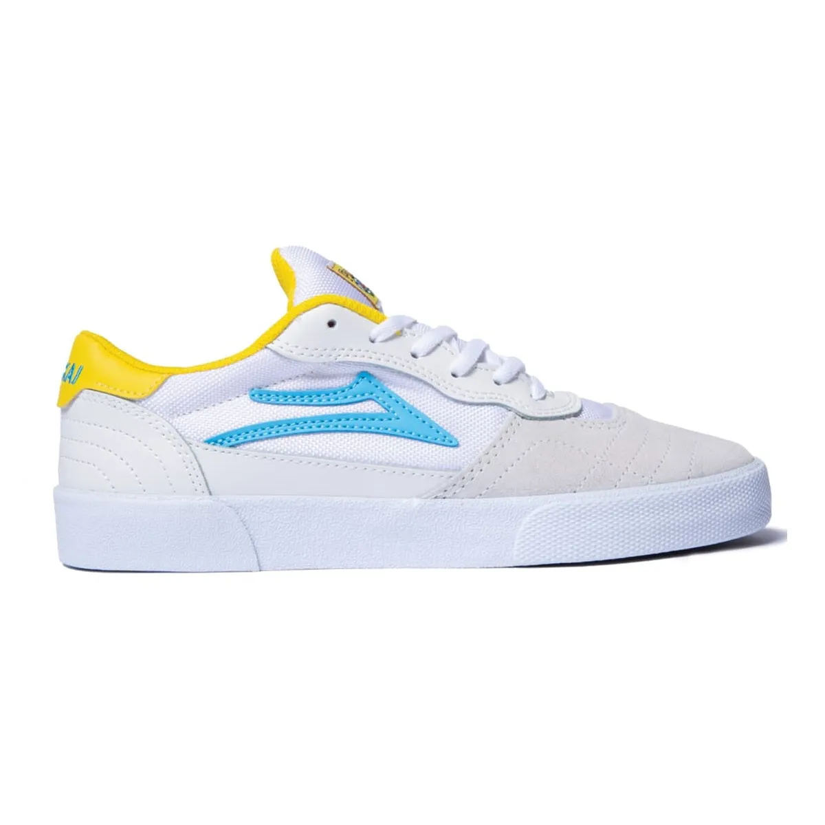 Lakai Shoes Cambridge SMU - White/Cyan Suede