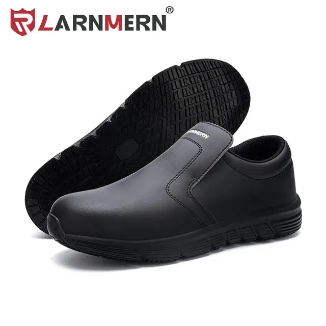 Larnmern Chef Shoes for Men: Non-Slip, Waterproof Safety Work Shoes for Kitchen and Restaurant