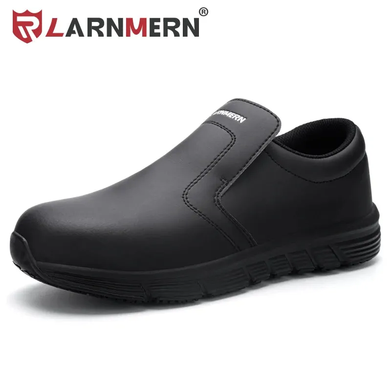 Larnmern Chef Shoes for Men: Non-Slip, Waterproof Safety Work Shoes for Kitchen and Restaurant