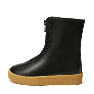 Leah Leather High Black