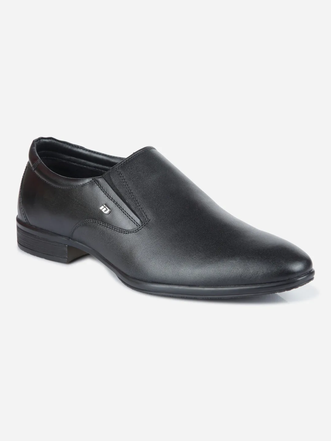 Men's Black Regular Toe Formal Slip On (ID2170)