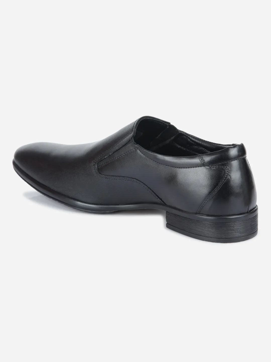 Men's Black Regular Toe Formal Slip On (ID2170)