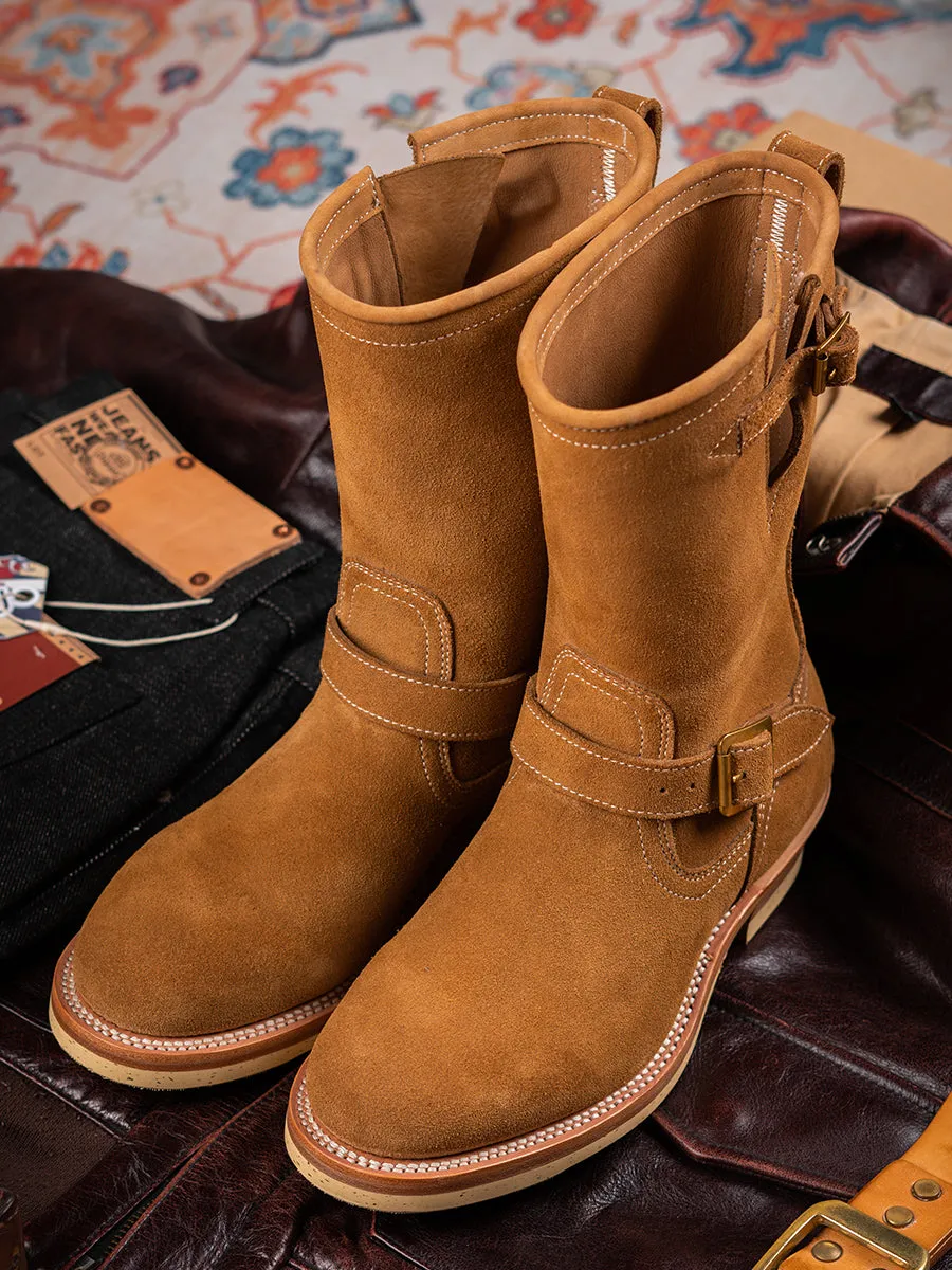 Men's Suede Engineer Motorcycle Boots