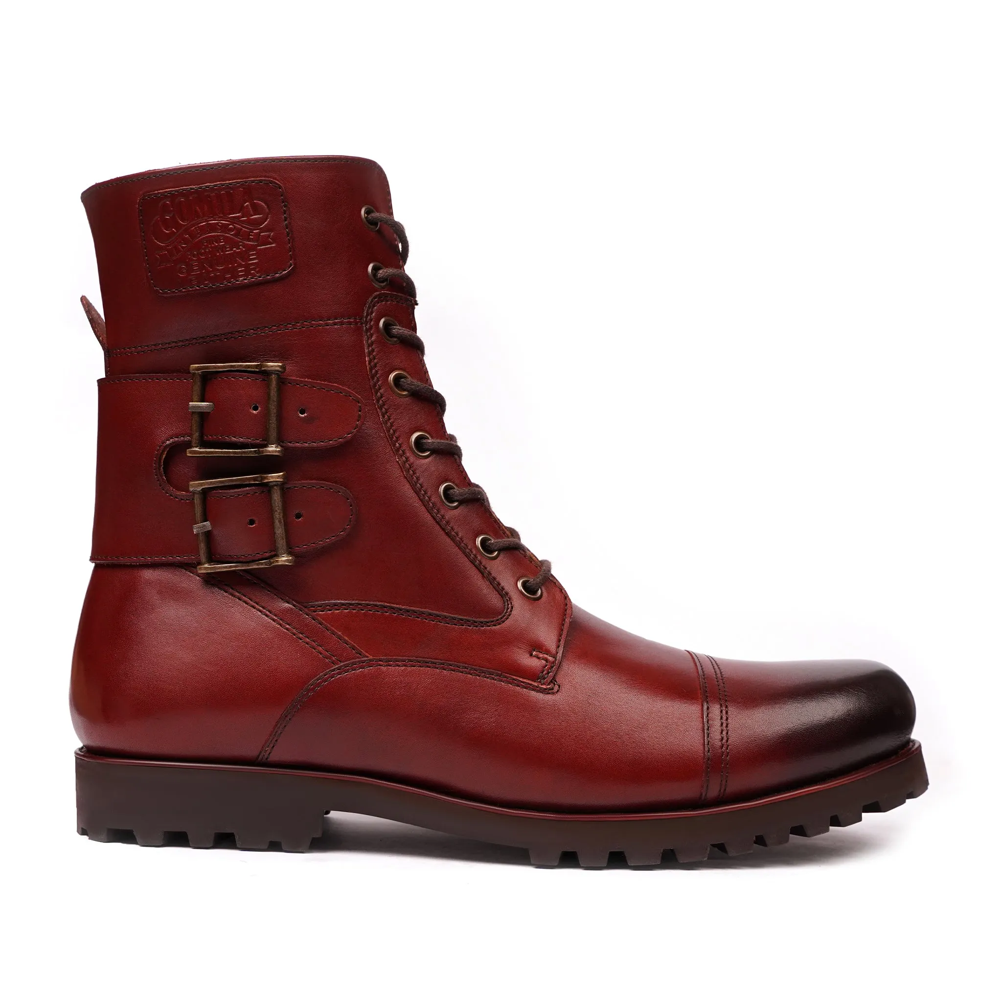 Minato -  Men's Burnished Oxblood Calf Leather Boot