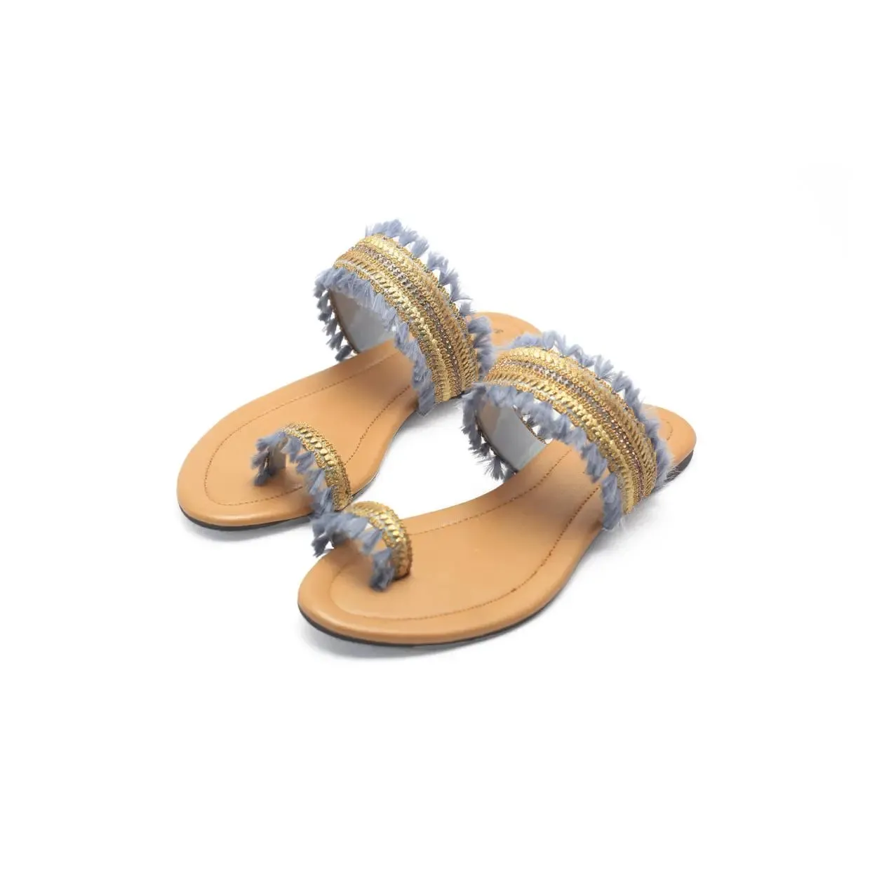 Nagra Classy Flat Sandals |  Nawabi Shoes BD