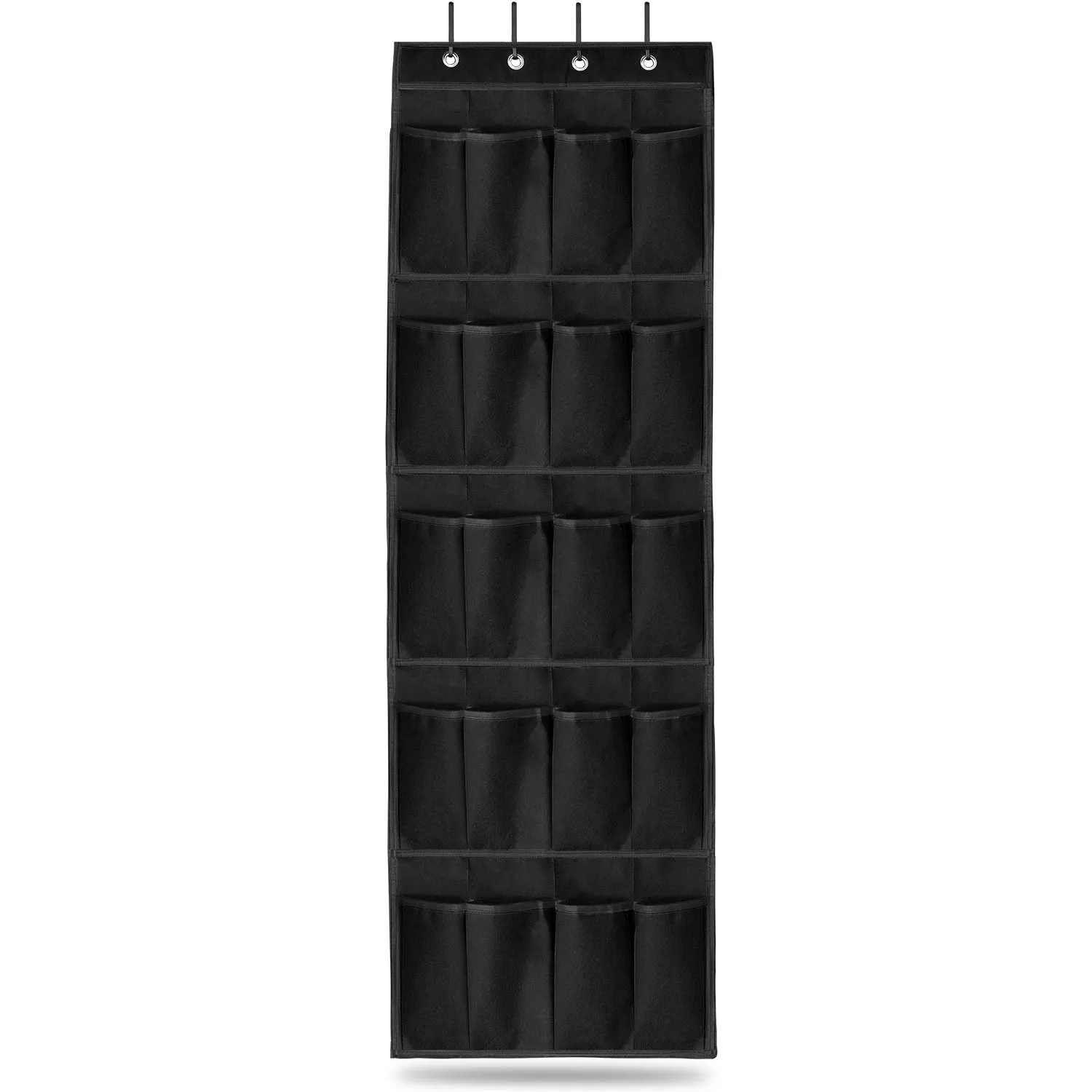 Over the Door Shoes Rack 20-Pocket Organizer 5-Layer Hanging Storage Shelf for Kids Shoes Closet Cabinet Slippers Small Toys