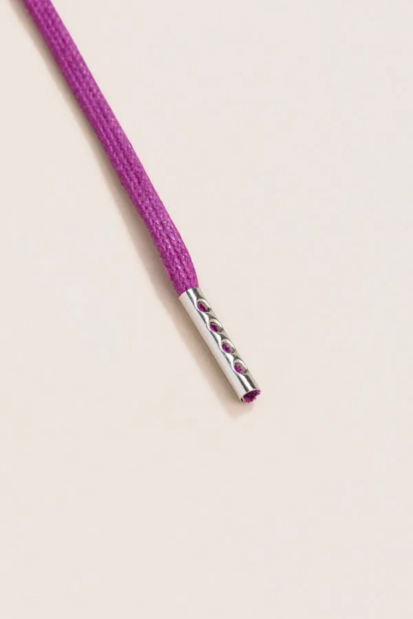 Plum | 4 mm Round Waxed Shoelaces