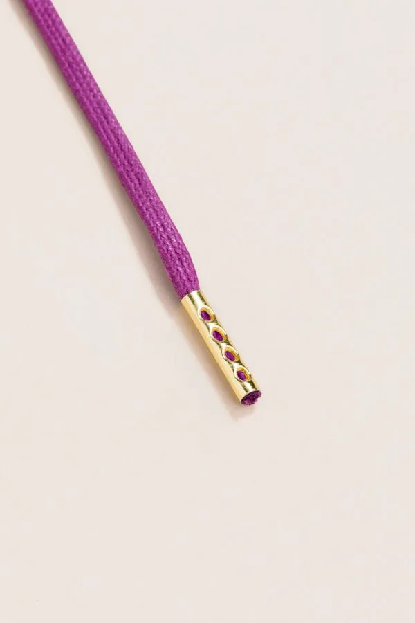 Plum | 4 mm Round Waxed Shoelaces