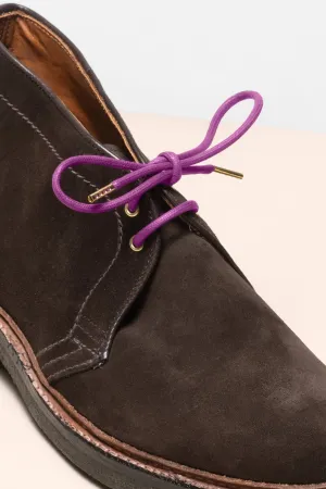 Plum | 4 mm Round Waxed Shoelaces