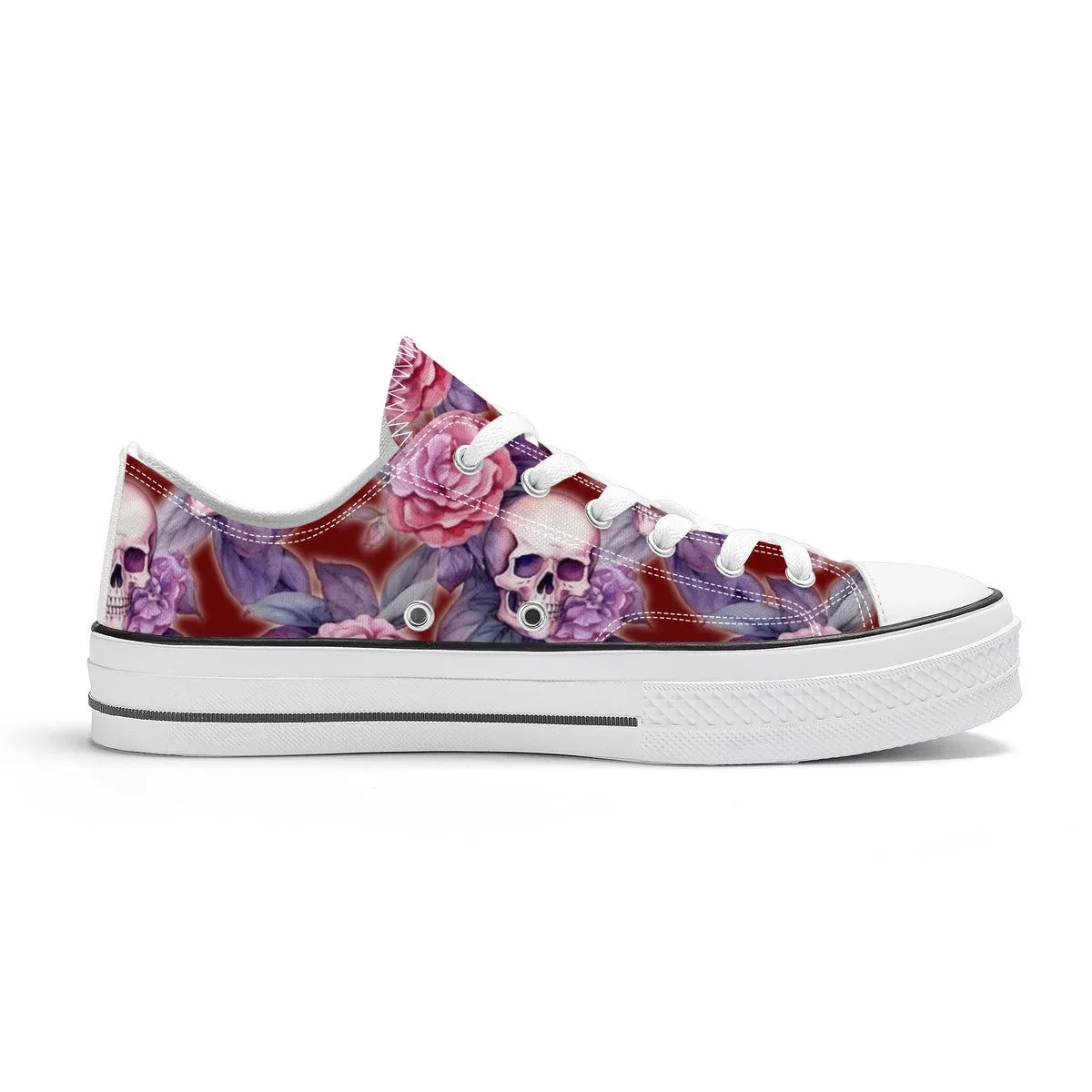 "Santa Purpura" (Luna Sangre) Classic Low Top Canvas Shoes