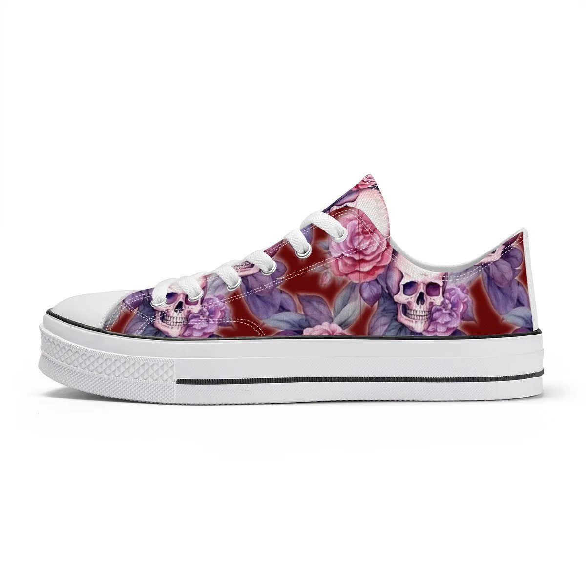 "Santa Purpura" (Luna Sangre) Classic Low Top Canvas Shoes