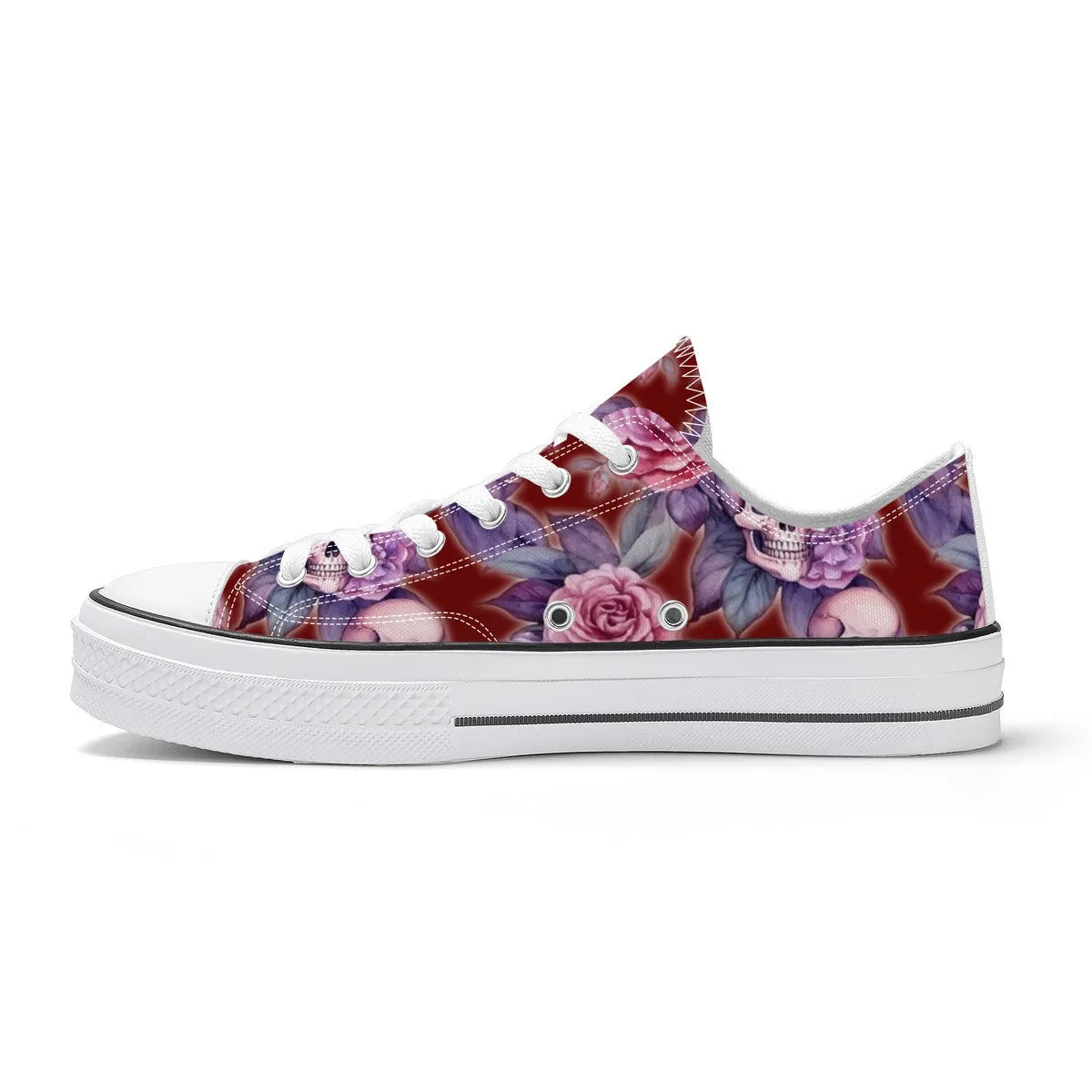 "Santa Purpura" (Luna Sangre) Classic Low Top Canvas Shoes