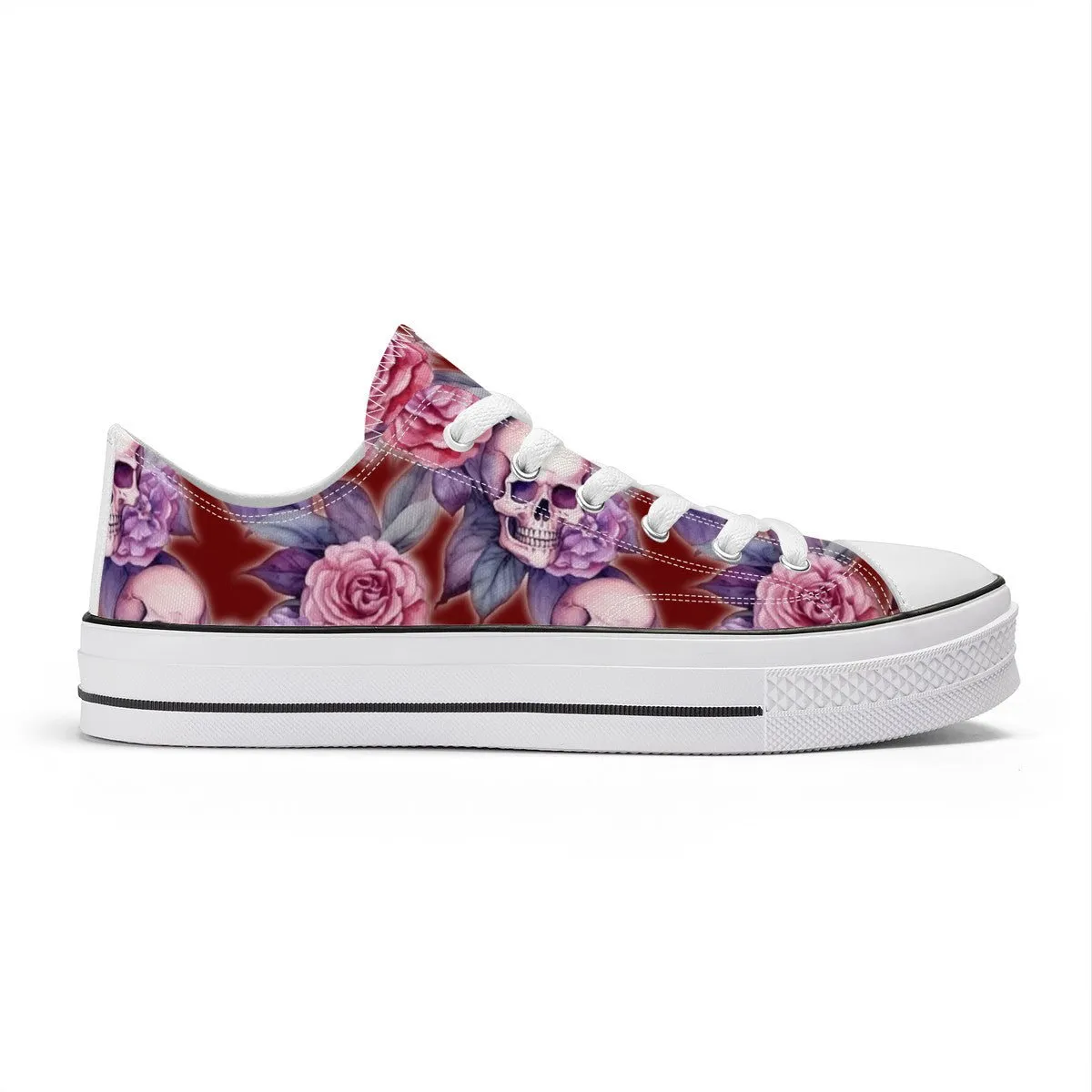 "Santa Purpura" (Luna Sangre) Classic Low Top Canvas Shoes