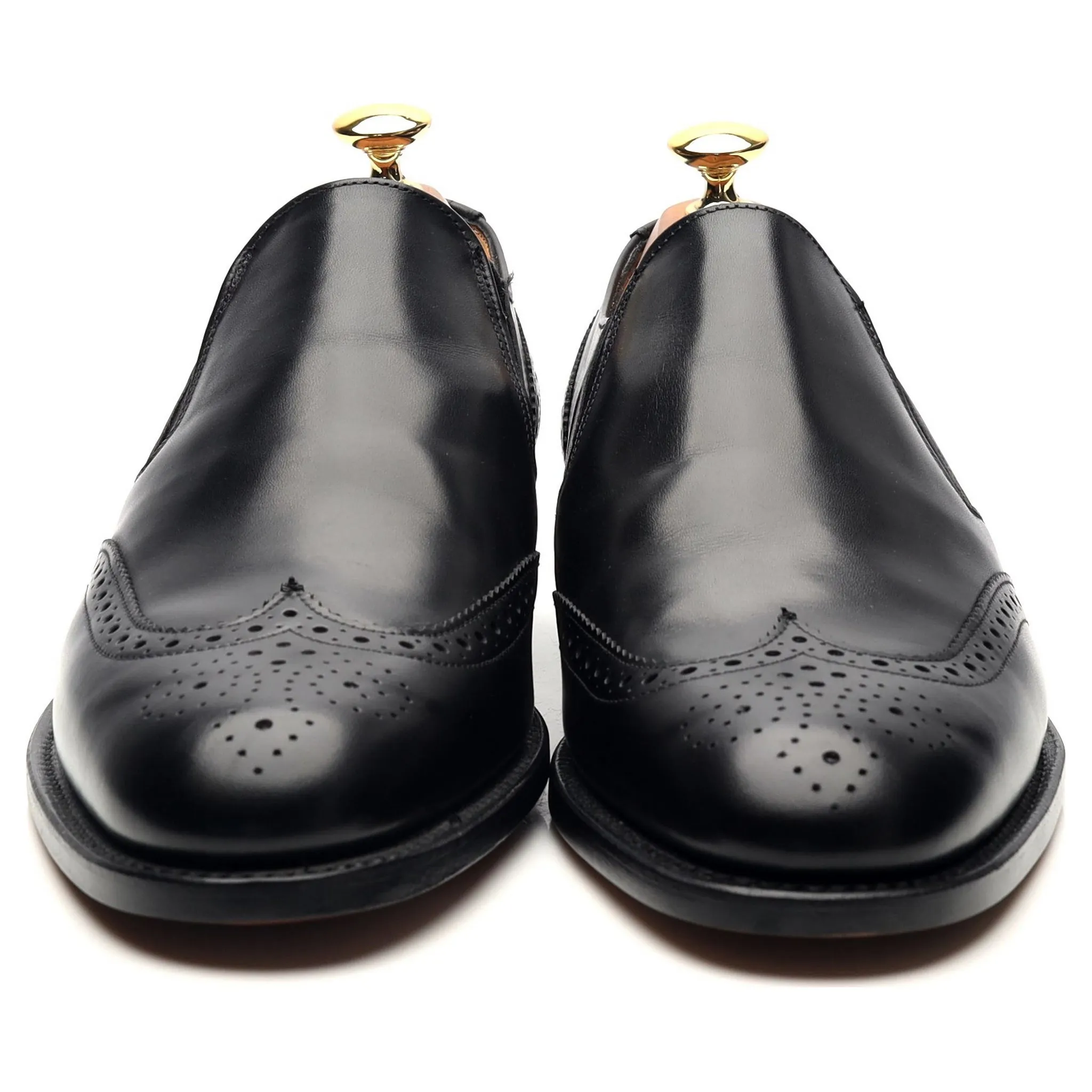 Shipton & Heneage 'Vienna' Black Leather Slip On Loafers UK 6.5