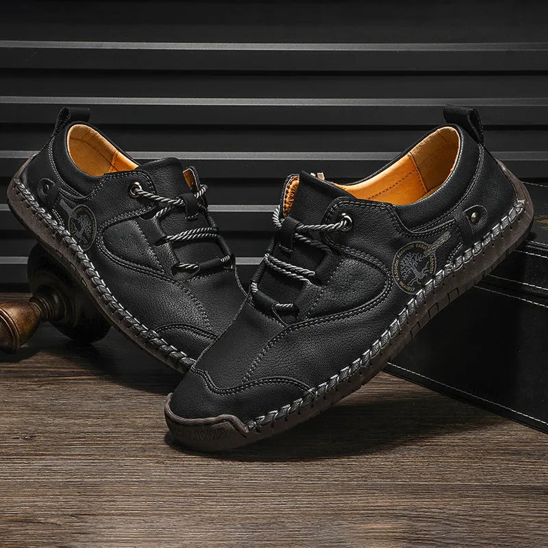 Spring New Casual Leather Shoes For Men