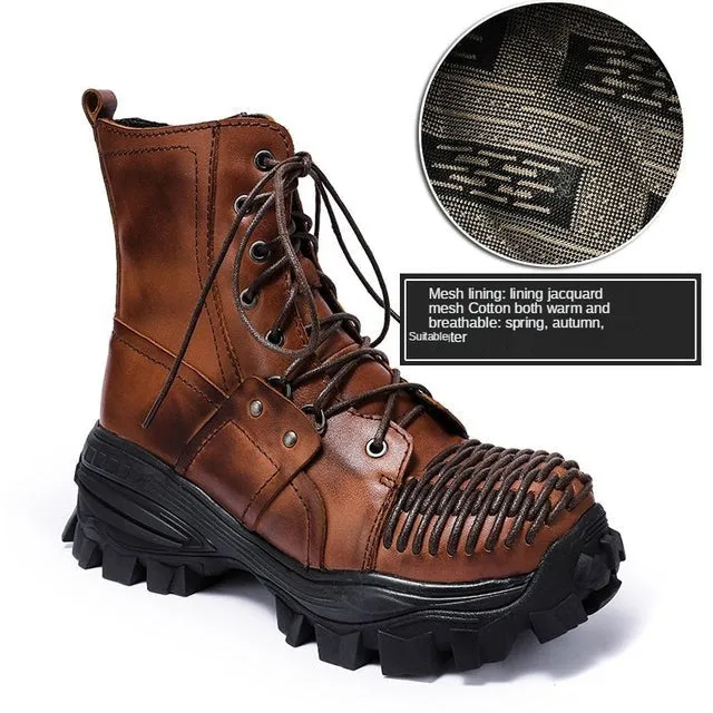 TEEK - Italian Tough Tie Motor Boots