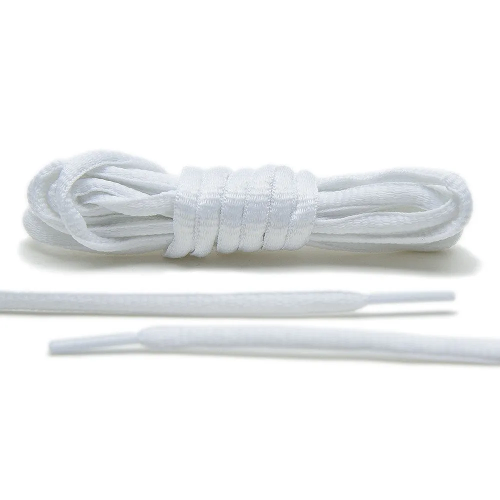 White - Thin Oval Laces