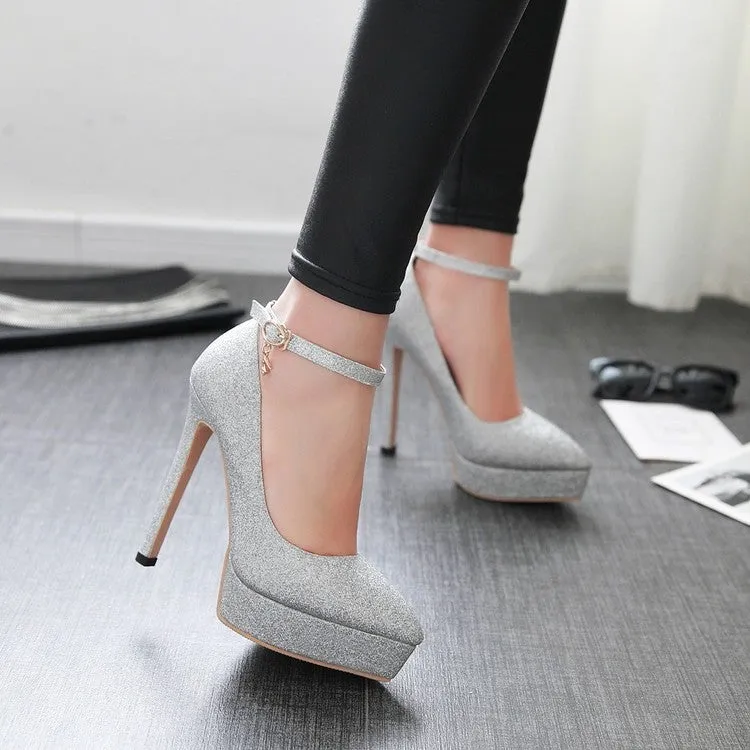 Women's Fashion Classy Stilettos Waterproof Platform Shoes